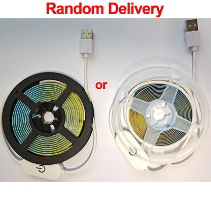 Touch LED-remsa COB 5V USB, Dimmbar, 320 LED/m, Flexibel