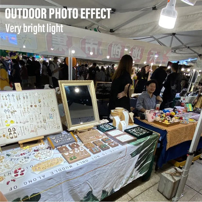 Utomhus LED-lampa – USB Uppladdningsbar, Hög Ljusstyrka, Bärbar Nödbelysning