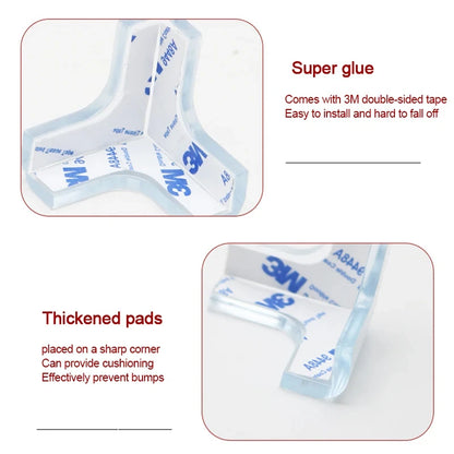 Bordshörnskydd för Barn – Transparent Silikon, 2/4-pack