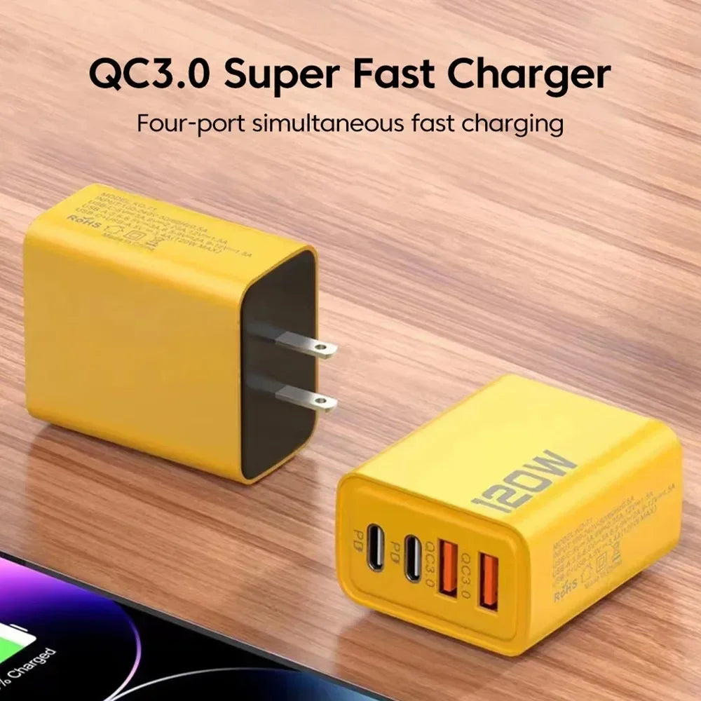 120W Total Fast Charging Quick Charger