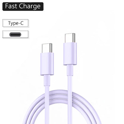 VIKEFON USB-C 60W Snabbladdningskabel – För iPhone, Samsung, Xiaomi m.fl.