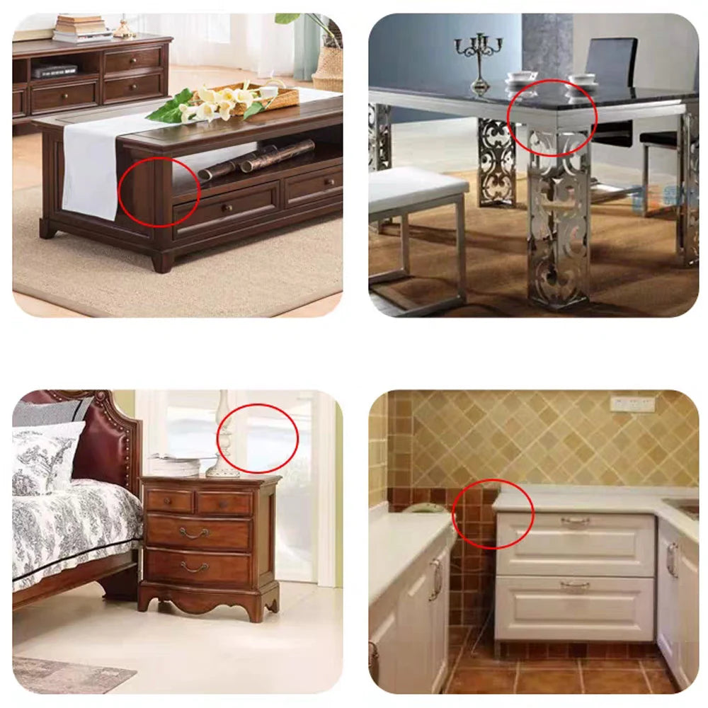 Baby Table Corner Protectors – Clear Silicone Edge Guards