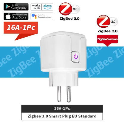 Tuya ZigBee 3.0 EU Smart Plug 16A/20A