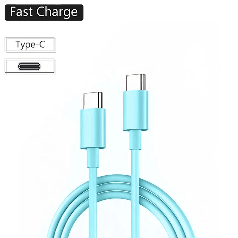 VIKEFON USB-C 60W Snabbladdningskabel – För iPhone, Samsung, Xiaomi m.fl.