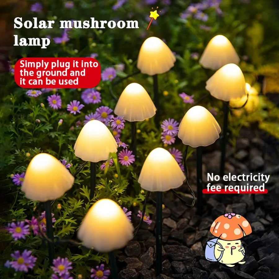 Solcellsdriven LED Svampbelysning