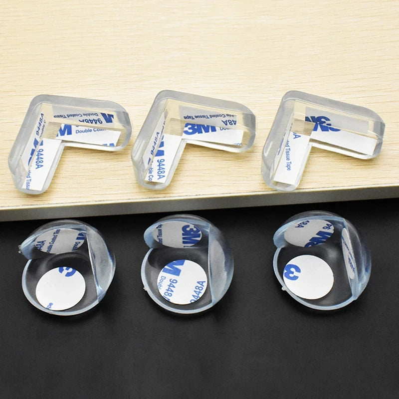 Bordshörnskydd för Barn – Transparent Silikon, 2/4-pack