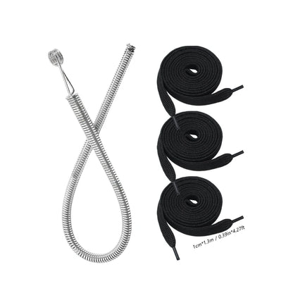 Bendable Spring Drawstring Threader, Flexible Metal Elastic Band Rope Threading Tool, for Sweatpants Hoodies, Sewing Accessories