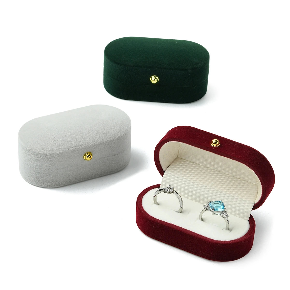 Sametsbox för Parringar – Förvaring & Present