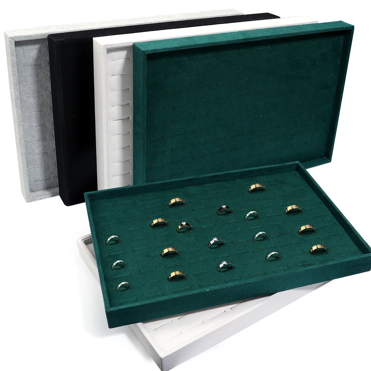 Velvet Smyckesförvaring – Lådstil för Ringar & Örhängen