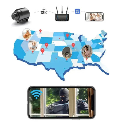 X5 Mini WiFi Kamera – 1080P HD, Nattvision & Rörelsedetektion